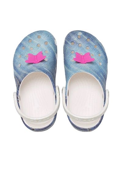 Crocs Класически дънкови чехли за момичета 208302-94s