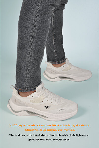 WALKWAY Білі легкі еластичні кросівки з мембраною Memory Foam для чоловіків Tirispol M