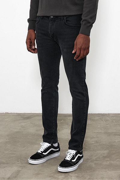 VENA Daniel Black Straight Fit Jean Παντελόνι - Μαύρο