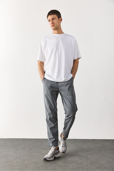 VENA Ανδρικό μπλουζάκι Crew Neck Raglan με χοντρό μανίκι Oversize - ΛΕΥΚΟ