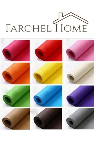 Farchel Black Color Meter Thin Felt Fabric - Felt 1 mm Activity Felt Colored Felt 1 Meter 100X100Cm