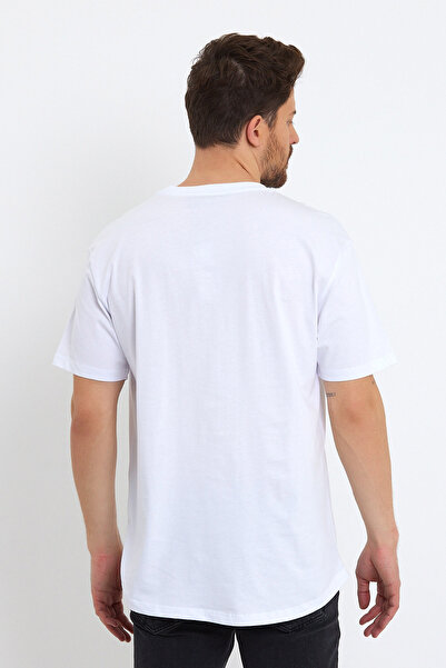 VENA Μπλουζάκι Walker Crew Neck Slim Fit - ΛΕΥΚΟ