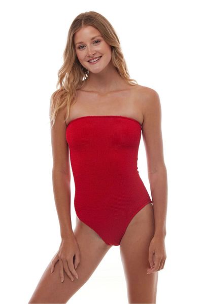 DEEP BEACH Strapless Swimsuit