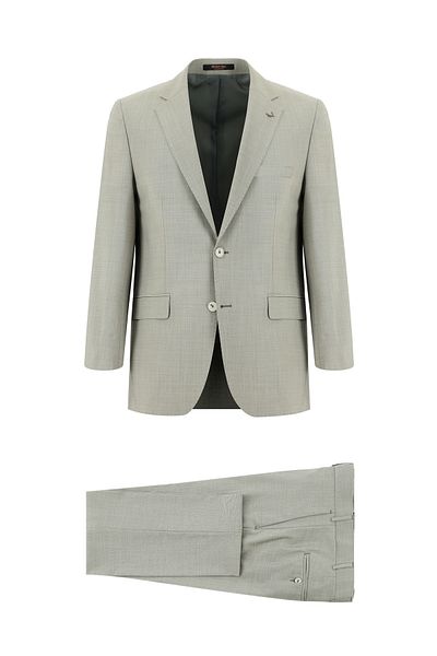 Abdullah Kiğılı Classic Patterned Wool Suit