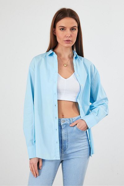 VENA Cămașă Naomi Regular Fit - Albastru