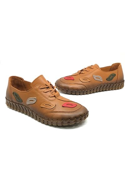 Kids Club Shoes Venus Pulsar Genuine Leather Orthopedic Women's Casual Shoes Taba