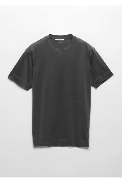 Ramsey Plain Crew Neck Silk Blend T-shirt