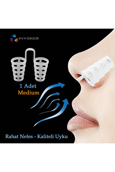 INVOKER Horlama Önleyici Nazal Dilatör Burun İçi Silikon Apne Aparatı Nostril...