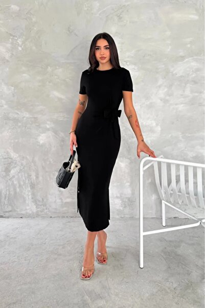 verabelle Γυναικείο φόρεμα με λεπτομέρεια με κορδόνια από ύφασμα Modal