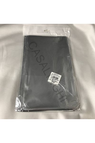 bisaccia Silver Single Color Luxury Thick Gift Package Metallized Silver Bag 15X25 cm - 1 Pack (50 Pcs)