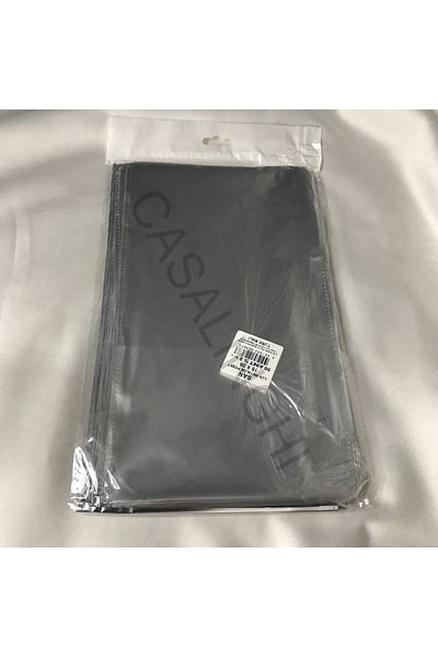 bisaccia Silver Single Color Luxury Thick Gift Package Metallized Silver Bag 15X25 cm - 1 Pack (50 Pcs)