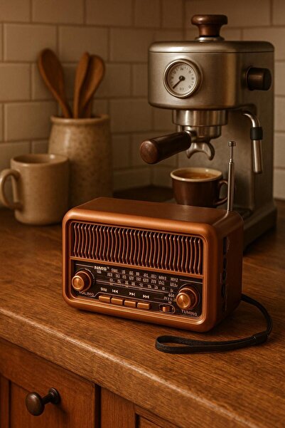 Zoli Mini Taşınabilir Şarj Edilebilir Nostaljik Radyo Ve Bluetooth Hoparlör,u...