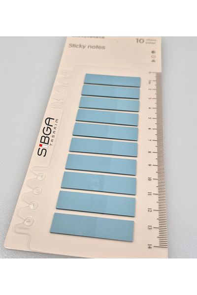 sibga tasarım Clear Blue Post-It Note Paper - 200 Sheets, Bookmark Sticker