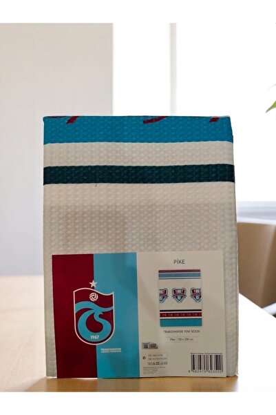 Trabzonspor Licensed Bandroll Single Pique 150X200 cm 70% Cotton 30% Polyester