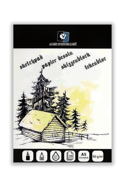 Alex Schoeller Jumbo Sketch Block A5 Top Adhesive Alx0282