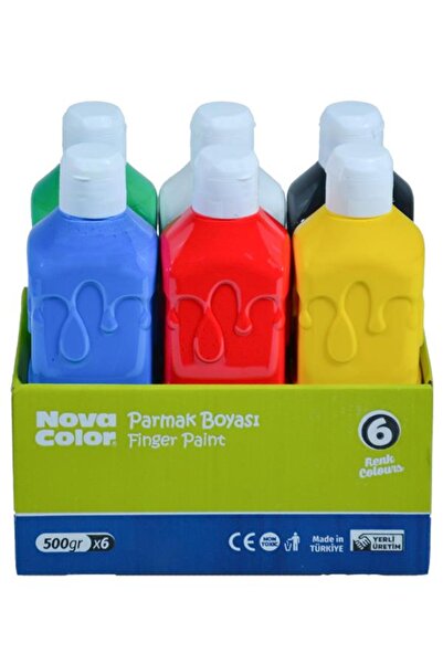 Nova Color Parmak Boyası 500 Gr 6 renk NC784