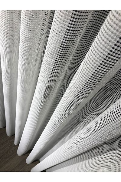Emes Cortina din tul cu model makreme - pentru living si bucatarie, tul de lux