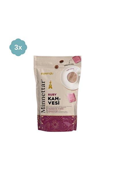 Şekeroğlu Minnettar Ruby Çikolatalı Kahve 165 gr x 3 Adet