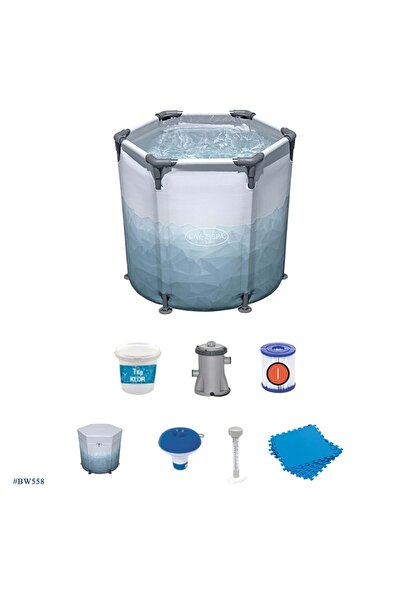BESTWAY Lay-Z-Spa Soğuk Terapi Buz Banyosu Küveti Seti, Tek Kişilik BW558 6002K
