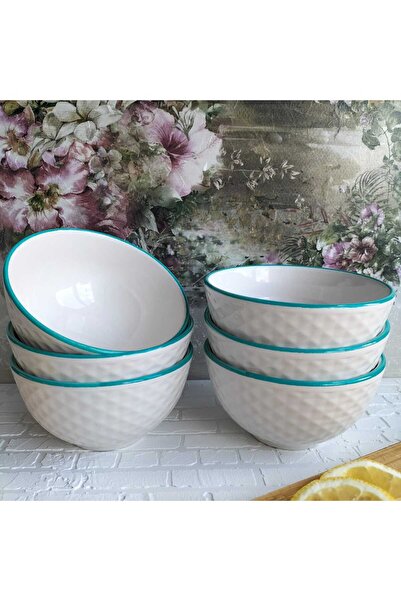 SERANO 6'lı Yuvarlak 12 Cm Çorba Kasesi Takımı Çerezlik Sosluk Reçellik Hediy...