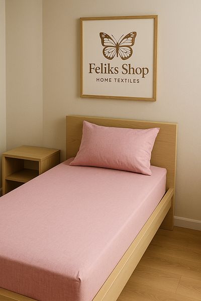 Home Single |   Fitted Sheet |   Cotton Ranforce Fabric 1 Piece Zippered Pillow Case (50X70 cm)