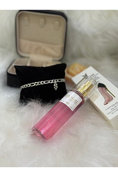 Hediyedukkani قطعة واحدة من الفولاذ المقاوم للتشويه، رسالة حب، زوجين، صديق، سوار، عطر 45 مل