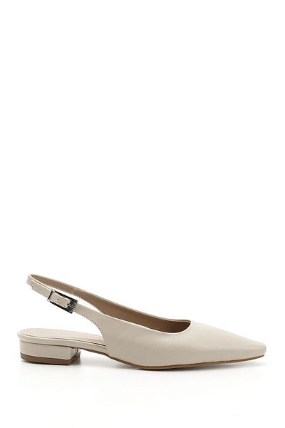 GÖNDERİ(R) Women's / Girls' Skin Blunt Toe Open Back Shoes