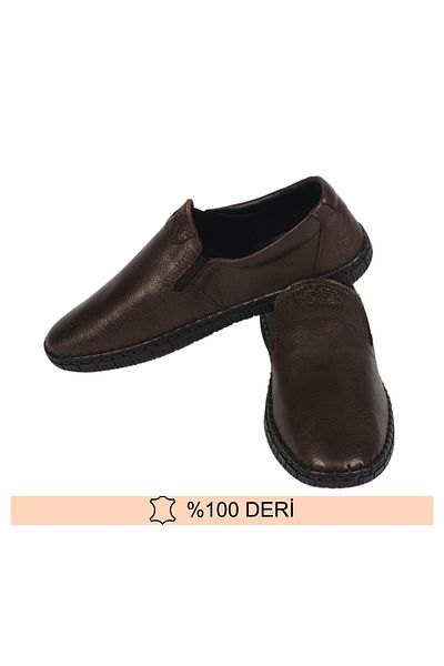 FINE Genuine Leather Brown Flexible Comfortable Summer Men's Shoes 40-44