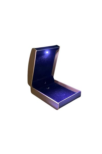 MeGass Dekor Leather Necklace Box with Light