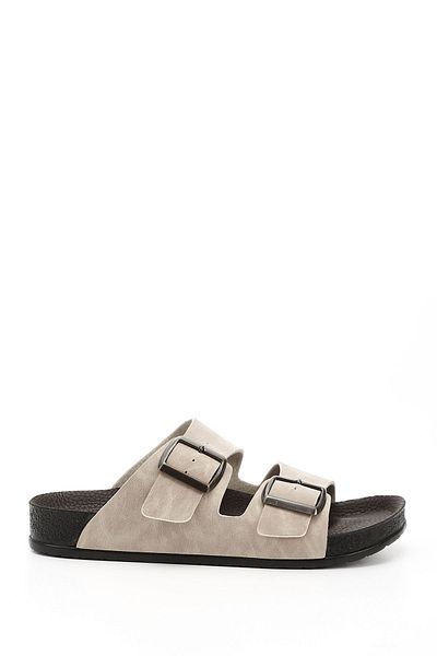 GÖNDERİ(R) Papuci de zi cu zi pentru femei BEIGE cu cataramă 34048