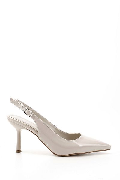 GÖNDERİ(R) Women / Girls Patent Leather Pointed Toe Goblet Heel Slingback Shoes