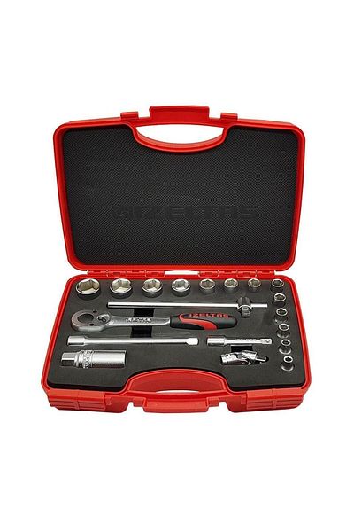 İzeltaş Iseltas 1110006019   3/8 Six Corner Socket Set 19 Pieces
