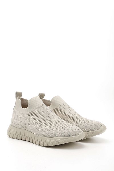 GÖNDERİ(R) Γυναικεία / Κορίτσια γυμνά πλεκτά Comfort Sneaker με πέτρες Memory Foam σόλες