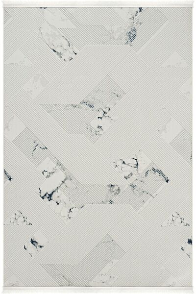 Cool Halı Lara 5002 Mavi Kaymaz Halı Antre Hol Koridor Halısı Ince Halı Kesme...