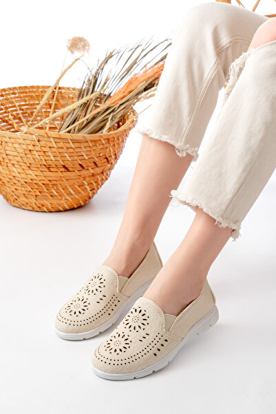 Slipcat Women's Laser Cut Casual Shoes Mother Work-Office Orthopedic Daily Ballet Shoes