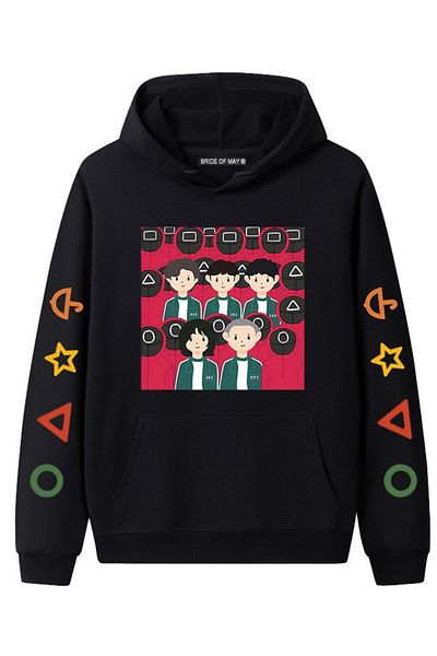 HALAMODO 2021 hot movie Squid Game hoodie autumn and winter daily unisex Pullover