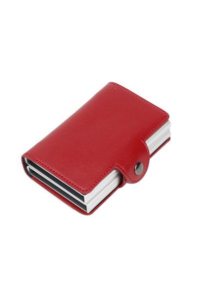 HALAMODO Anti Theft Automatic Smart Card Holder Red