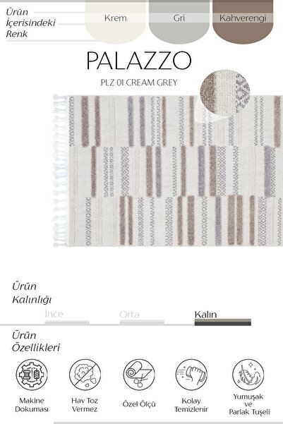 Cool Halı Palazzo Renkli Mutfak Halısı Yumuşak Bukle Dokuma Tezgah Önü Leke Tutmayan Kabartmalı Modern Halı