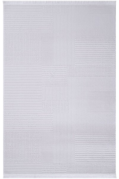 Cool Halı Nora 6223 Beyaz Salon Halısı Kesme Halı Yolluk Koridor Halısı Dokum...