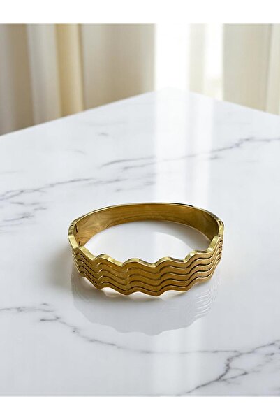 LAVDERUAR Sıralı Zikzak Paslanmaz Çelik Kelepçe 010