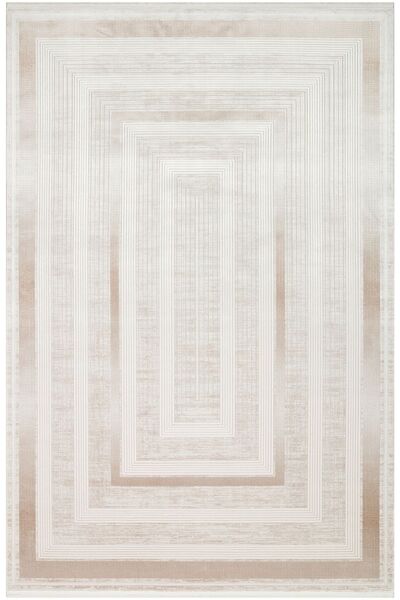 Cool Halı Quatro Qtr 13 Krem Bej Salon Halısı Akrilik Halı Vintage Desenli Ha...