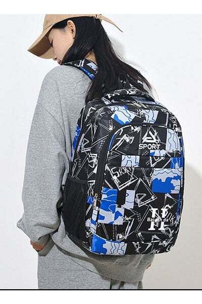 HALAMODO Oxford Travel Business Backpack Waterproof Breathable Bookbag Large Capacity Sport School Bag