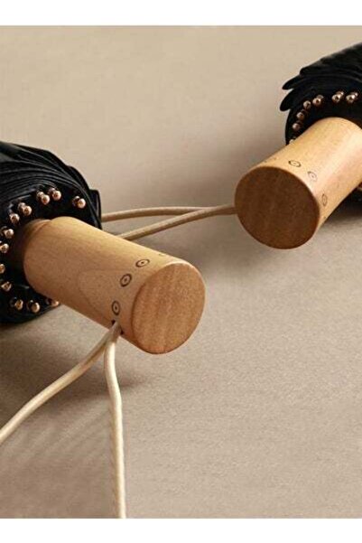 HALAMODO Ladies 16 Ribs Retro UPF50+ UV Protection Wind Resistant Travel Umbrella Black/Blue