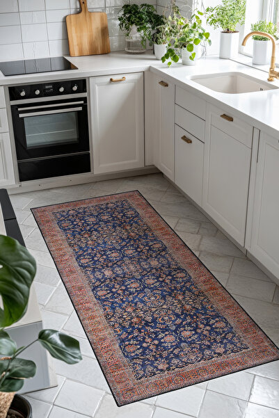 Cool Halı Private Renkli Mutfak Halısı Yolluk Leke Tutmaz Tezgah Önü Mutfak Paspası Yıkanabilir Mutfak Kilimi