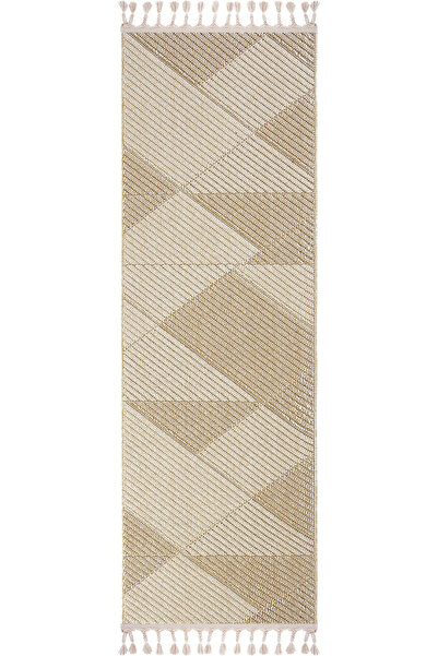 Cool Halı Bress 1413 Bej Yolluk Bukle Yatak Odası Halısı Uzun Antre Hol Koridor Halısı İskandinav Kesme Halı