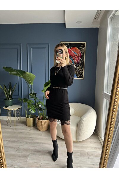 Dispatch Black Lace Skirt Dress