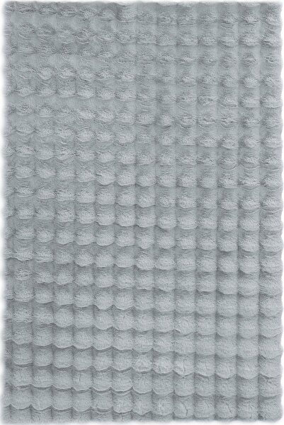 Cool Halı Sofia Gri Halı Yıkanabilir Banyo Halısı Yumuşak Dokulu Uzun Tüylü S...