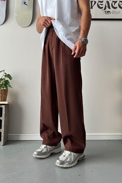 Flaw Wear Old Money - Relaxed Fit Brown Trousers