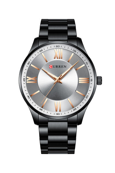 HALAMODO ساعة كوارتز كاجوال للرجال مقاومة للماء بسوار من الفولاذ المقاوم للصد...