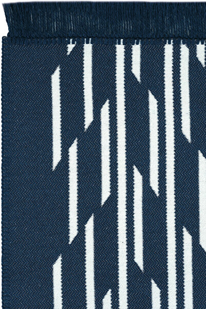 Cool Halı Lovely Navy Blue Kilim Carpet Double-Sided Machine Washable Summer Modern Bathroom Kitchen Rug